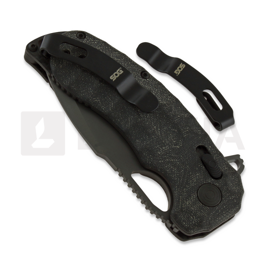 SOG Kiku XR LTE kääntöveitsi, blackout micarta SOG-12-27-04-57