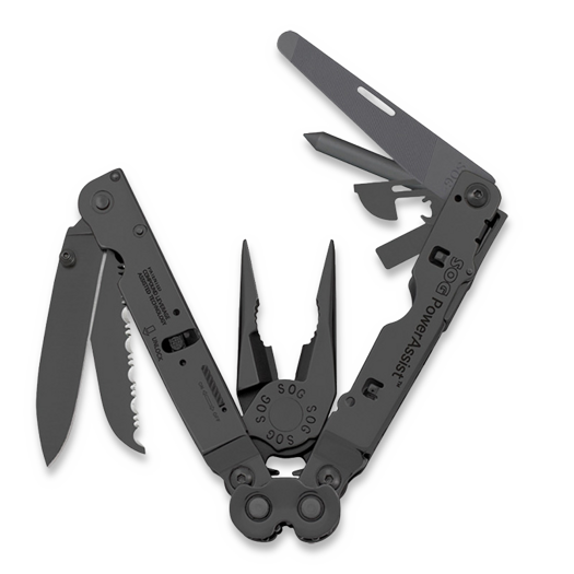 SOG PowerAssist EOD monitoimityökalu, Leather Sheath, musta SOG99230