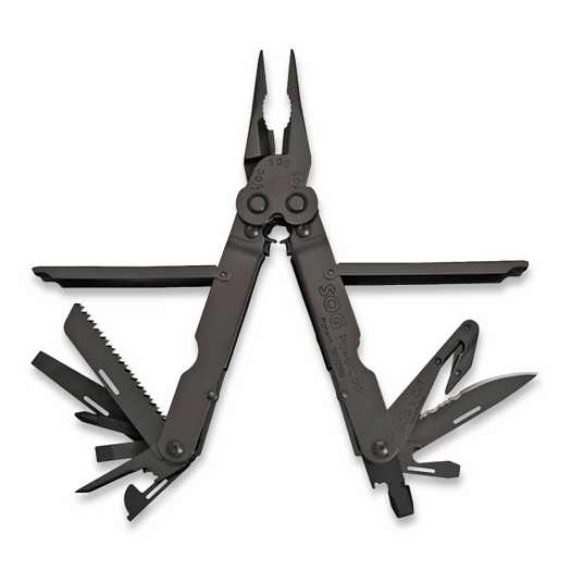 SOG PowerLock EOD V-Cut monitoimityökalu, Nylon Sheath, musta SOG-B63N-CP