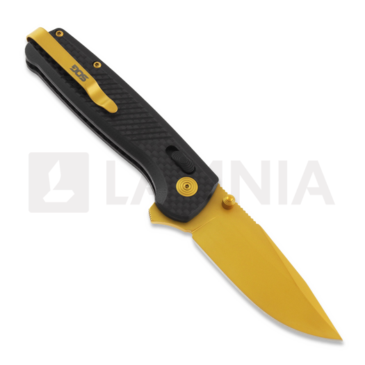 SOG Terminus XR LTE sulankstomas peilis, carbon+gold SOG-TM1033-BX