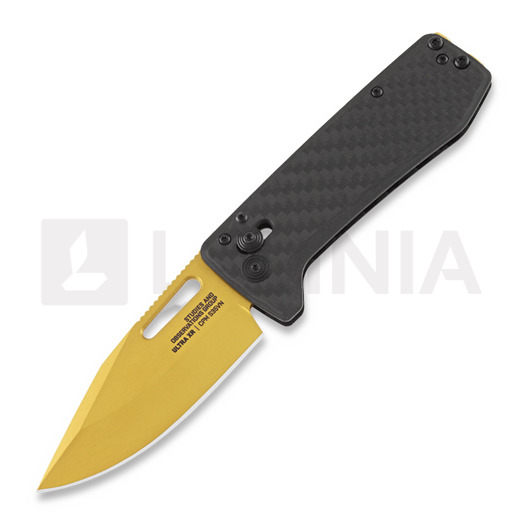 SOG Ultra XR Carbon Fiber Gold kääntöveitsi SOG-12-63-02-57