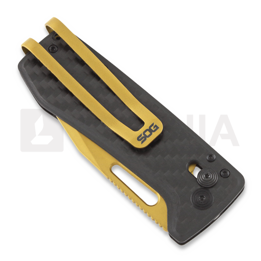 SOG Ultra XR Carbon Fiber Gold kääntöveitsi SOG-12-63-02-57