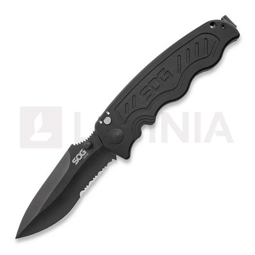 Nóż składany SOG Zoom Part Serrated Black A/O SOG00236