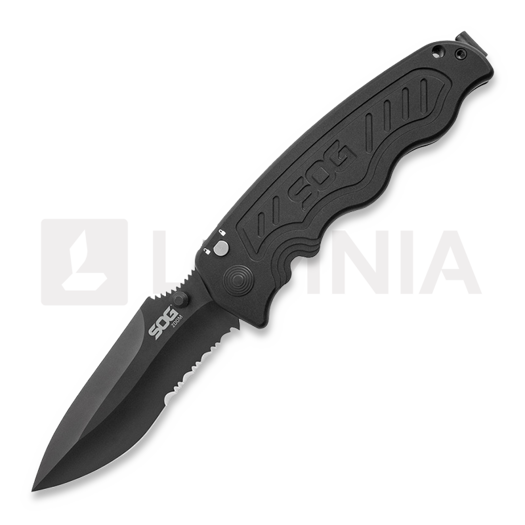 Skladací nôž SOG Zoom Part Serrated Black A/O SOG00236