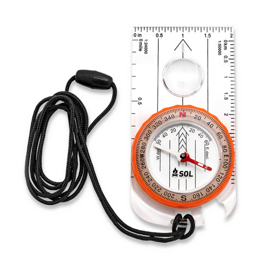 SOL Deluxe Map Compass