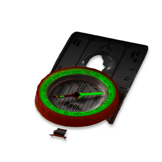 SOL Deluxe Map Compass
