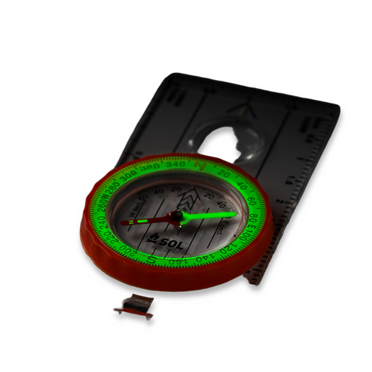 SOL Deluxe Map Compass