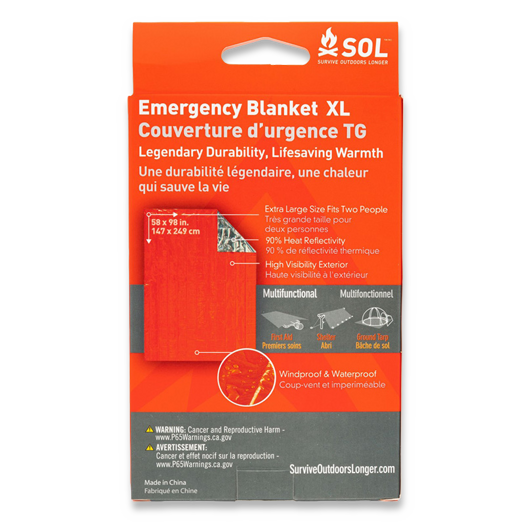 SOL Emergency Blanket XL