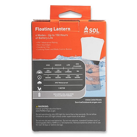 SOL Floating Lantern (4 AAA)