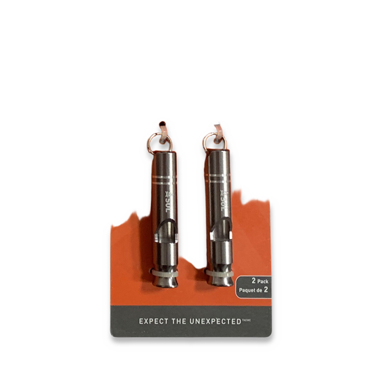 SOL Metal Rescue Whistle, 2 Pack