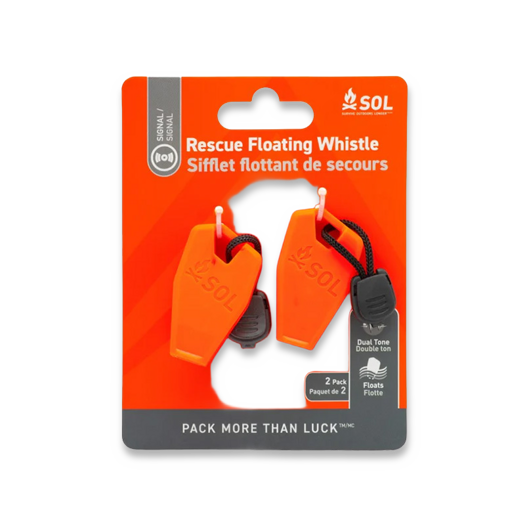 SOL Recque Floating Whistle, 2-pack