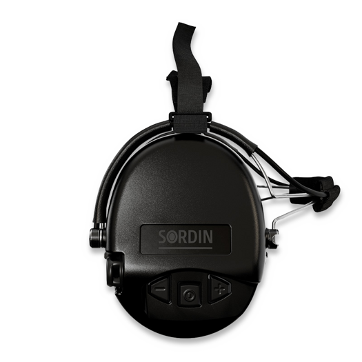 Sordin Supreme Mil AUX Neck Ohrenschützer, black 76308-04-S