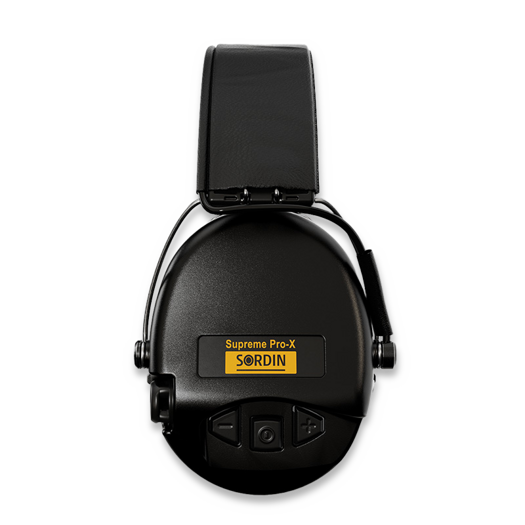 Sordin Supreme Pro-X kuulosuojaimet, Hear2, Leather band, musta 75302-XL-02-S