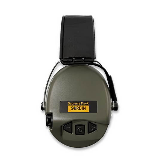 Sordin Supreme Pro-X 耳套, Hear2, Leather band, vihreä 75302-XL-S