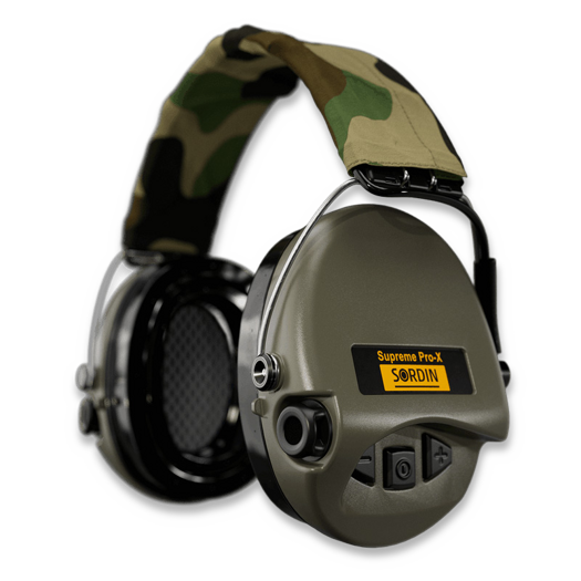 Активні навушники Sordin Supreme Pro-X LED, Hear2, Camo band, GEL, зелений 75302-X-07-S