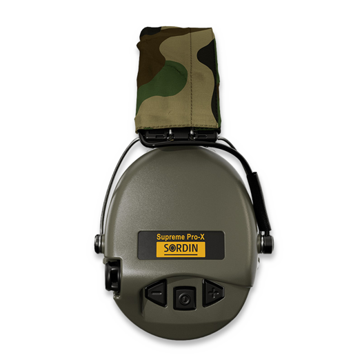 Sordin Supreme Pro-X LED 耳あて, Hear2, Camo band, GEL, 緑 75302-X-07-S