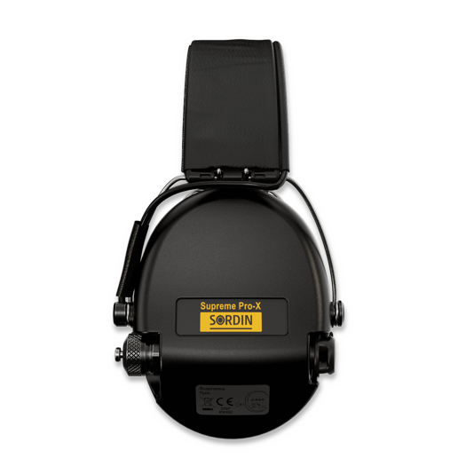 Sordin Supreme Pro-X LED, Hear2, Leather band, GEL, svart 75302-X-13-S