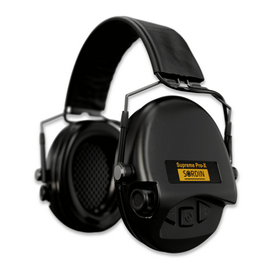 Sordin Supreme Pro-X Slim, Hear2, Leather band, preto 74302-XL-02-S