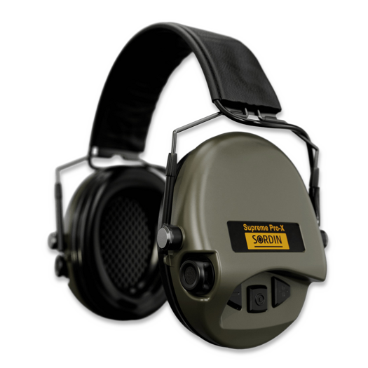 Sordin Supreme Pro-X Slim, Hear2, Leather band, zelena 74302-XL-S