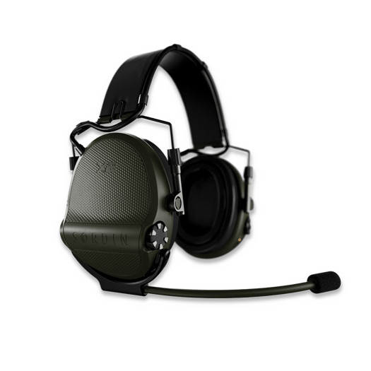 Sordin Supreme X2 BT Headband leather Gel vihreä green Ohrenschützer 302006-10G