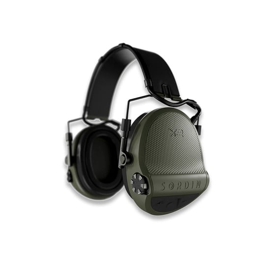 Sordin Supreme X2 Headband leather Gel kuulosuojaimet, vihreä 301006-10G
