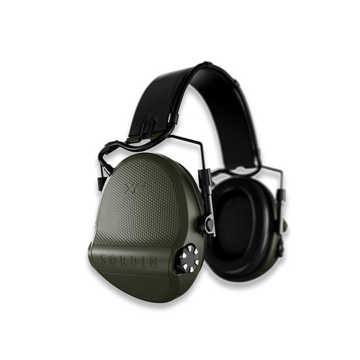 Sordin Supreme X2 Headband leather Memory Foam 耳あて, green 301006-10P