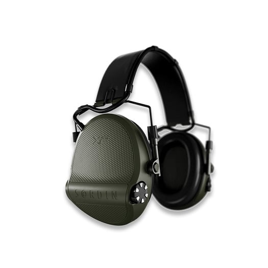Sordin Supreme X2 Headband leather Memory Foam מחממי אוזניים, green 301006-10P