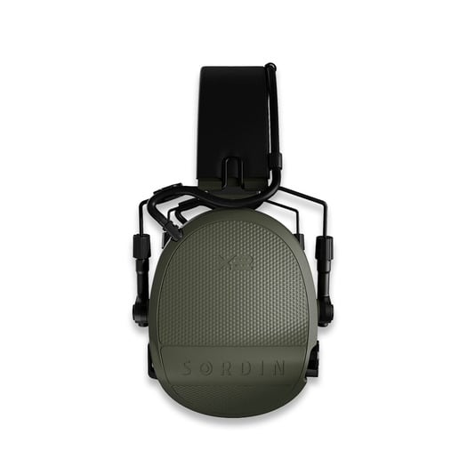 Protetores auriculares Sordin Supreme X2 Headband leather Memory Foam, green 301006-10P