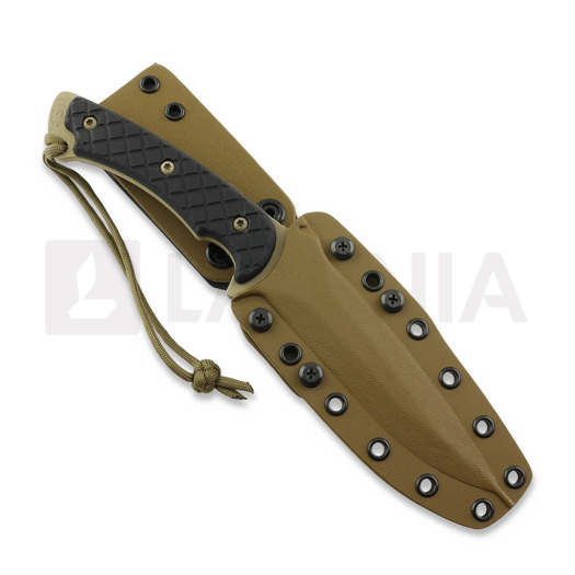 Spartan Blades Ares k&eacute;s, FDE/Black, Tan Kydex