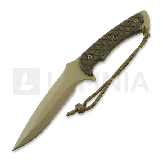 Cuțit Spartan Blades Ares, FDE/Green, Tan Kydex