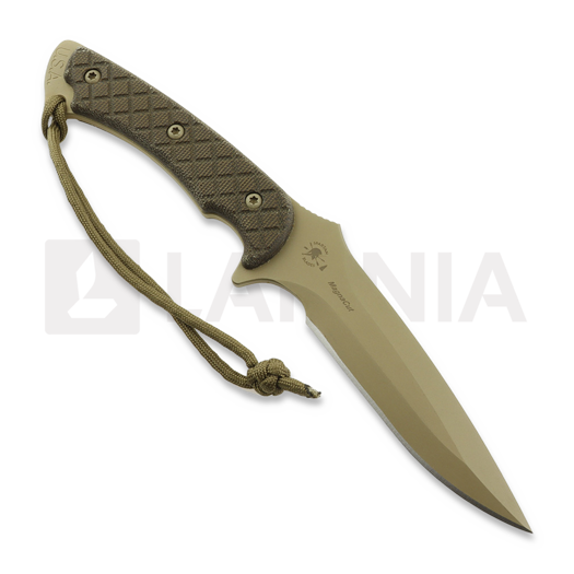 Spartan Blades Ares k&eacute;s, FDE/Green, Tan Kydex