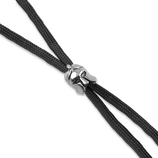 Spartan Blades Black Lanyard with Spartan Helmet Bead