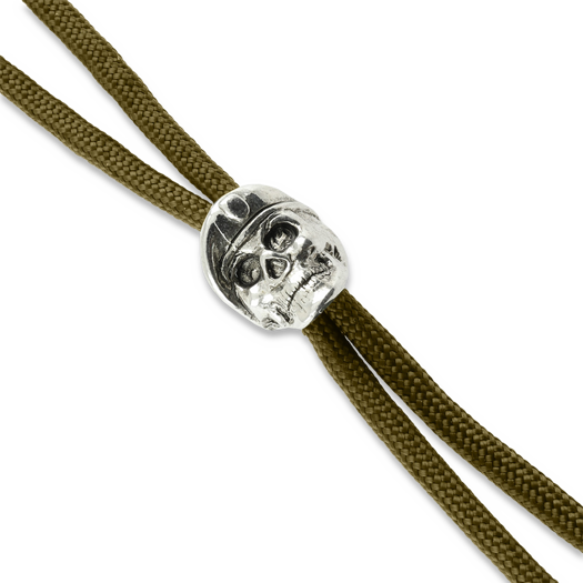 Spartan Blades Coyote Lanyard with Beret Skull Bead