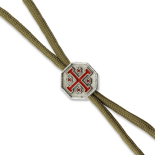 Spartan Blades Coyote Lanyard with Crusader Cross Bead