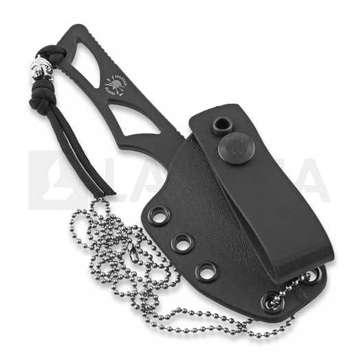 Spartan Blades Enyo S45VN 넥 나이프, 검정