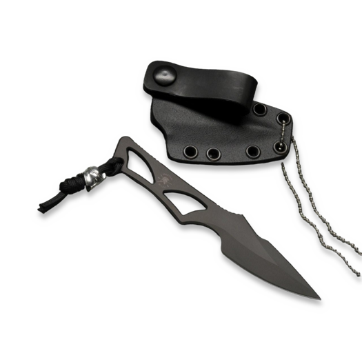 Faca de pescoço Spartan Blades Enyo S45VN, preto