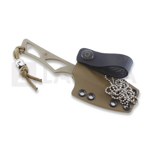 Spartan Blades Enyo S45VN Halsmesser, desert earth