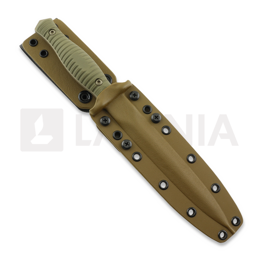 Spartan Blades George V-14 短刀, FDE/Green, Tan Kydex