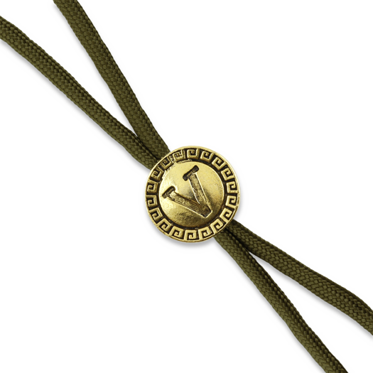 Spartan Blades Green Lanyard with Shield Bead