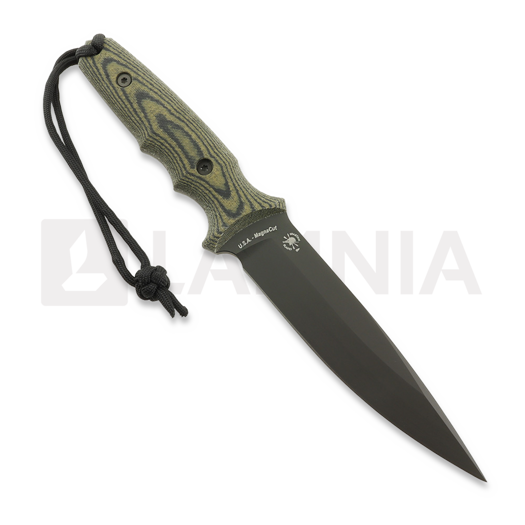 Spartan Blades Harsey Clandestina veitsi, Black/Camo, Black Kydex