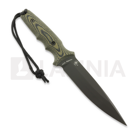 Spartan Blades Harsey Clandestina veitsi, Black/Camo, Black Kydex