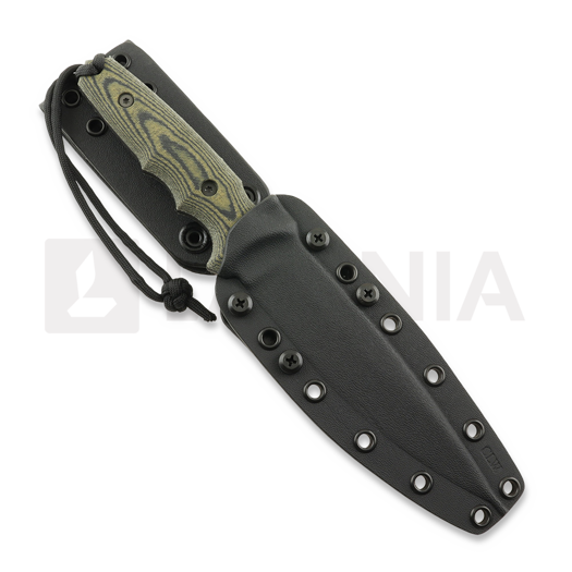 Spartan Blades Harsey Clandestina veitsi, Black/Camo, Black Kydex