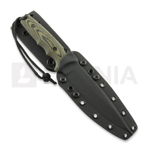 Spartan Blades Harsey Clandestina veitsi, Black/Camo, Black Kydex