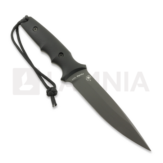 Spartan Blades Harsey Clandestina veitsi, Black, Kydex