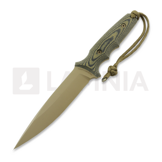Spartan Blades Harsey Clandestina veitsi, FDE/Camo, Tan Kydex