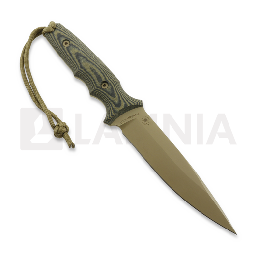 Spartan Blades Harsey Clandestina peilis, FDE/Camo, Tan Kydex