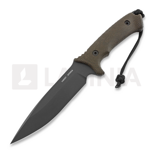 Spartan Blades Harsey Difensa veitsi, Musta/Vihreä, Kojootti Molle