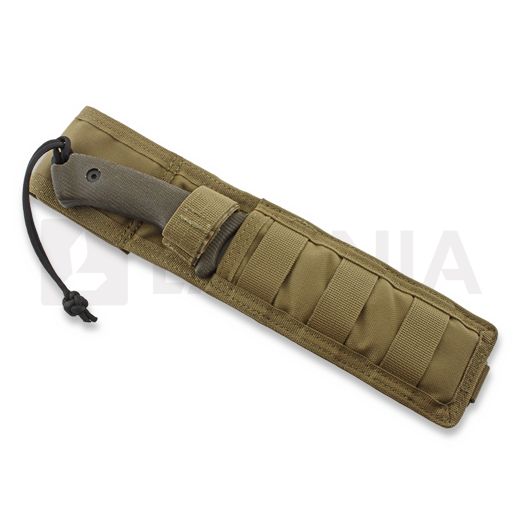 Spartan Blades Harsey Difensa veitsi, Musta/Vihreä, Kojootti Molle
