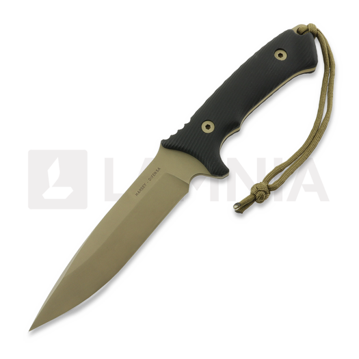 มีด Spartan Blades Harsey Difensa, FDE/Black, Tan Kydex