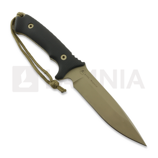 Spartan Blades Harsey Difensa veitsi, FDE/Black, Tan Kydex